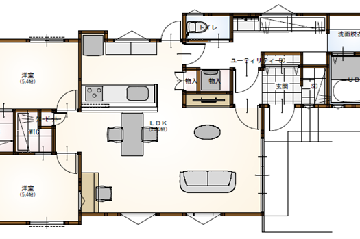 豊崎タウン*築浅中庭付き平家